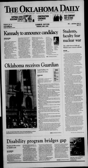 The Oklahoma Daily (Norman, Okla.), Vol. 85, No. 155, Ed. 1 Thursday, June 6, 2002