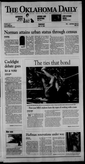 Primary view of object titled 'The Oklahoma Daily (Norman, Okla.), Vol. 86, No. 1, Ed. 1 Thursday, August 22, 2002'.