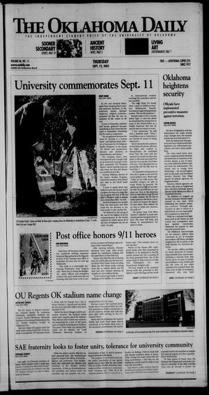 The Oklahoma Daily (Norman, Okla.), Vol. 86, No. 15, Ed. 1 Thursday, September 12, 2002