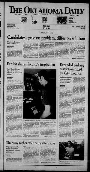 The Oklahoma Daily (Norman, Okla.), Vol. 86, No. 25, Ed. 1 Thursday, September 26, 2002