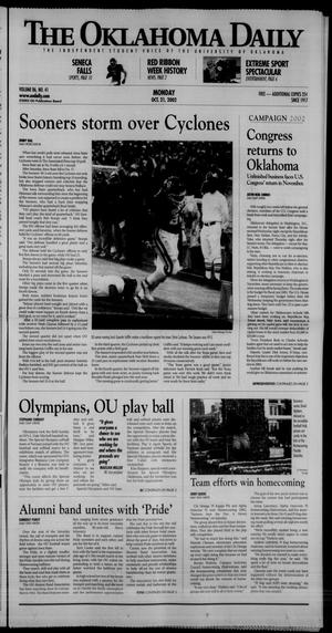 The Oklahoma Daily (Norman, Okla.), Vol. 86, No. 41, Ed. 1 Monday, October 21, 2002