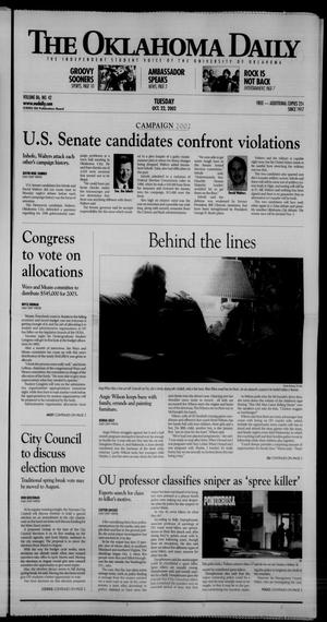 The Oklahoma Daily (Norman, Okla.), Vol. 86, No. 42, Ed. 1 Tuesday, October 22, 2002