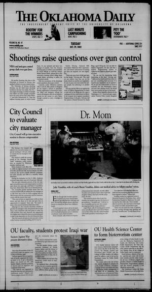 The Oklahoma Daily (Norman, Okla.), Vol. 86, No. 47, Ed. 1 Tuesday, October 29, 2002