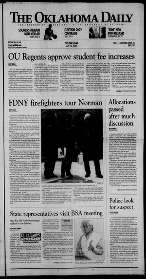 The Oklahoma Daily (Norman, Okla.), Vol. 86, No. 48, Ed. 1 Wednesday, October 30, 2002