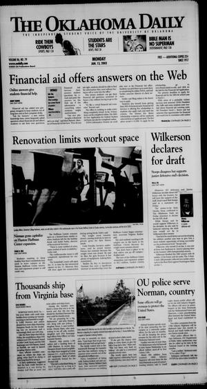 The Oklahoma Daily (Norman, Okla.), Vol. 86, No. 79, Ed. 1 Monday, January 13, 2003