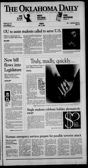 The Oklahoma Daily (Norman, Okla.), Vol. 86, No. 102, Ed. 1 Friday, February 14, 2003
