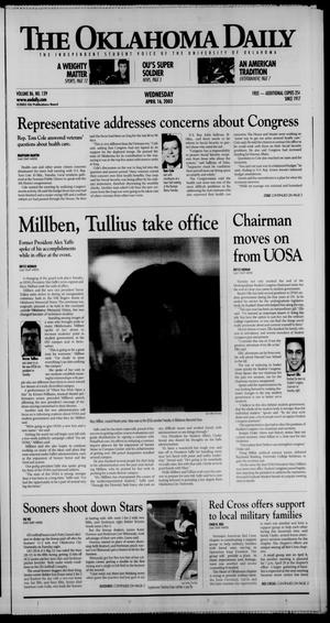 The Oklahoma Daily (Norman, Okla.), Vol. 86, No. 139, Ed. 1 Wednesday, April 16, 2003