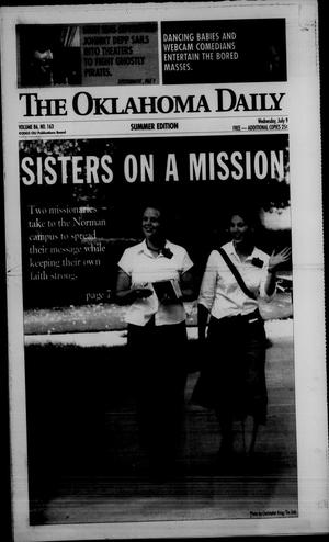 The Oklahoma Daily (Norman, Okla.), Vol. 86, No. 163, Ed. 1 Wednesday, July 9, 2003