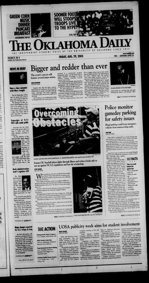 The Oklahoma Daily (Norman, Okla.), Vol. 86, No. 8, Ed. 1 Friday, August 29, 2003