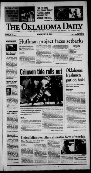 The Oklahoma Daily (Norman, Okla.), Vol. 86, No. 13, Ed. 1 Monday, September 8, 2003