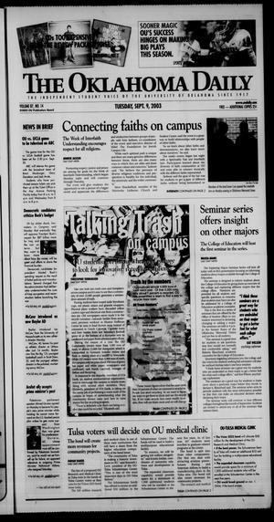 The Oklahoma Daily (Norman, Okla.), Vol. 86, No. 14, Ed. 1 Tuesday, September 9, 2003