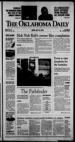 The Oklahoma Daily (Norman, Okla.), Vol. 87, No. 46, Ed. 1 Friday, October 24, 2003