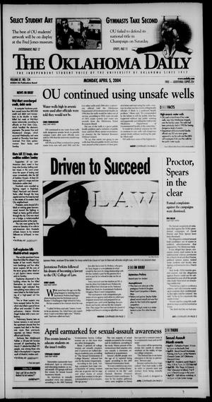 The Oklahoma Daily (Norman, Okla.), Vol. 87, No. 134, Ed. 1 Monday, April 5, 2004
