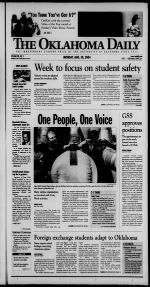 The Oklahoma Daily (Norman, Okla.), Vol. 88, No. 9, Ed. 1 Monday, August 30, 2004