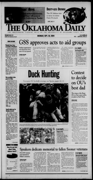 The Oklahoma Daily (Norman, Okla.), Vol. 88, No. 23, Ed. 1 Monday, September 20, 2004