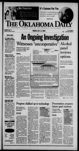 The Oklahoma Daily (Norman, Okla.), Vol. 88, No. 41, Ed. 1 Friday, October 15, 2004