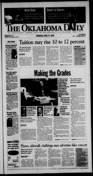 The Oklahoma Daily (Norman, Okla.), Vol. 88, No. 141, Ed. 1 Thursday, April 21, 2005