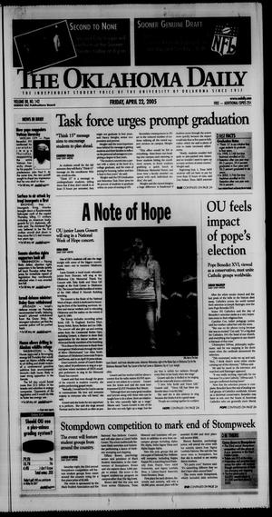 The Oklahoma Daily (Norman, Okla.), Vol. 88, No. 142, Ed. 1 Friday, April 22, 2005