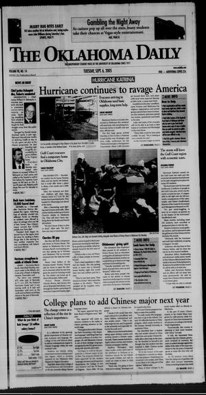 The Oklahoma Daily (Norman, Okla.), Vol. 90, No. 14, Ed. 1 Tuesday, September 6, 2005