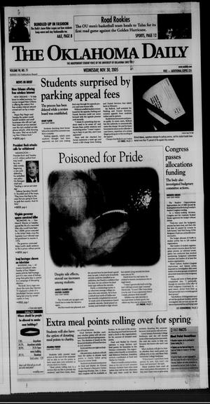 The Oklahoma Daily (Norman, Okla.), Vol. 90, No. 71, Ed. 1 Wednesday, November 30, 2005