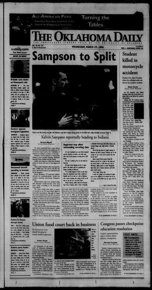 Primary view of object titled 'The Oklahoma Daily (Norman, Okla.), Vol. 90, No. 125, Ed. 1 Wednesday, March 29, 2006'.