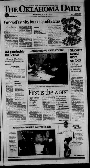 The Oklahoma Daily (Norman, Okla.), Vol. 91, No. 39, Ed. 1 Wednesday, October 11, 2006