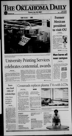 The Oklahoma Daily (Norman, Okla.), Vol. 91, No. 86, Ed. 1 Tuesday, January 30, 2007