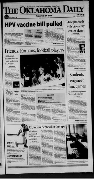 The Oklahoma Daily (Norman, Okla.), Vol. 91, No. 105, Ed. 1 Friday, February 23, 2007
