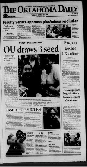 The Oklahoma Daily (Norman, Okla.), Vol. 91, No. 117, Ed. 1 Tuesday, March 13, 2007