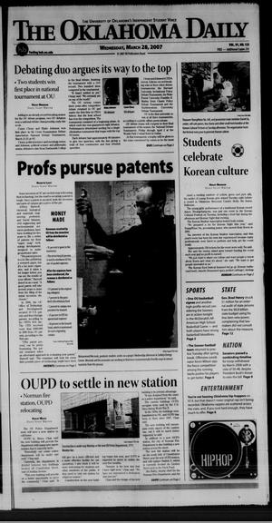 The Oklahoma Daily (Norman, Okla.), Vol. 91, No. 123, Ed. 1 Wednesday, March 28, 2007