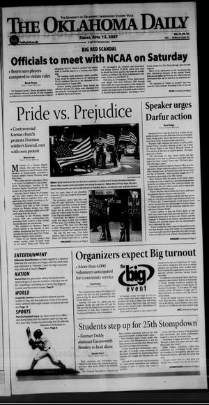 The Oklahoma Daily (Norman, Okla.), Vol. 91, No. 135, Ed. 1 Friday, April 13, 2007