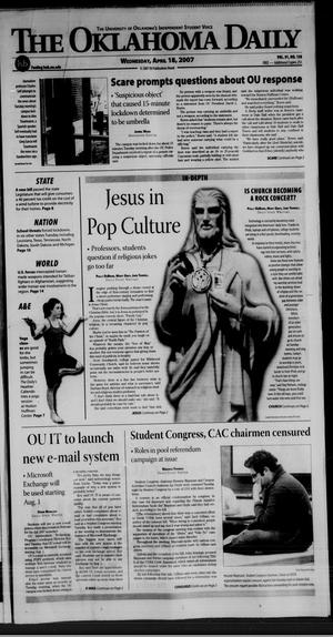 The Oklahoma Daily (Norman, Okla.), Vol. 91, No. 138, Ed. 1 Wednesday, April 18, 2007