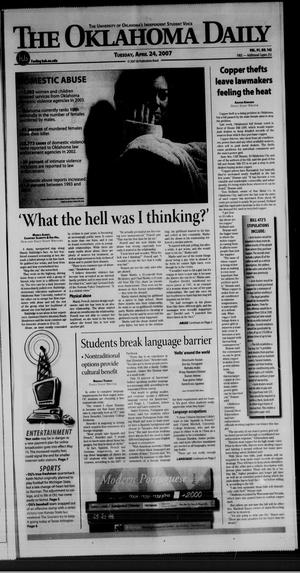 The Oklahoma Daily (Norman, Okla.), Vol. 91, No. 142, Ed. 1 Tuesday, April 24, 2007