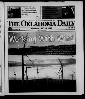 The Oklahoma Daily (Norman, Okla.), Vol. 91, No. 160, Ed. 1 Wednesday, July 18, 2007
