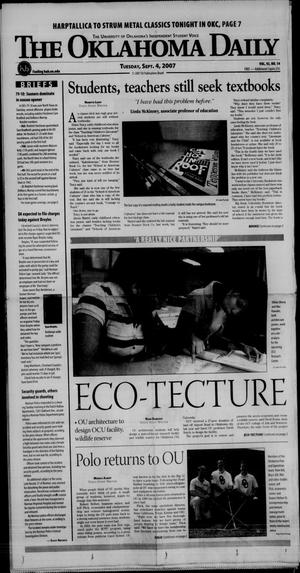 The Oklahoma Daily (Norman, Okla.), Vol. 92, No. 14, Ed. 1 Tuesday, September 4, 2007