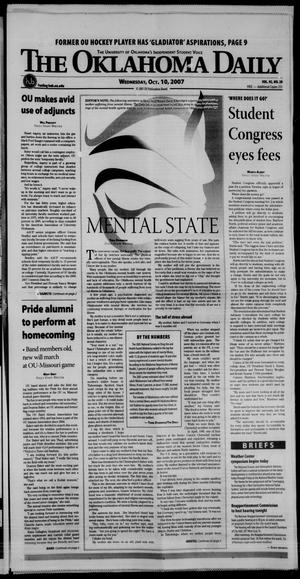 The Oklahoma Daily (Norman, Okla.), Vol. 92, No. 38, Ed. 1 Wednesday, October 10, 2007