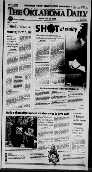 The Oklahoma Daily (Norman, Okla.), Vol. 92, No. 135, Ed. 1 Friday, April 11, 2008