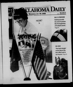 The Oklahoma Daily (Norman, Okla.), Vol. 91, No. 163, Ed. 1 Wednesday, July 30, 2008