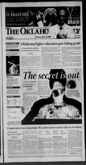 The Oklahoma Daily (Norman, Okla.), Vol. 93, No. 71, Ed. 1 Thursday, December 4, 2008