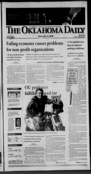 The Oklahoma Daily (Norman, Okla.), Vol. 93, No. 72, Ed. 1 Friday, December 5, 2008