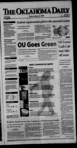 Primary view of The Oklahoma Daily (Norman, Okla.), Vol. 94, No. 107, Ed. 1 Tuesday, March 3, 2009