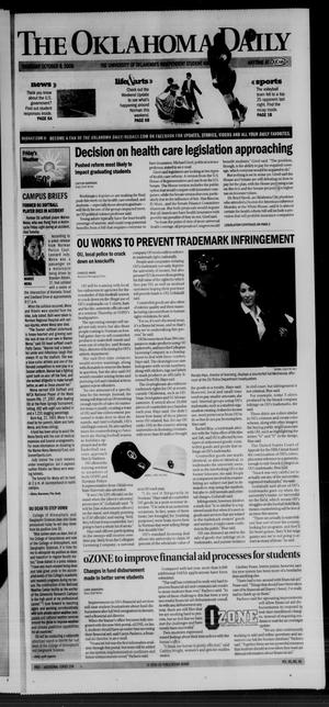 The Oklahoma Daily (Norman, Okla.), Vol. 95, No. 36, Ed. 1 Thursday, October 8, 2009