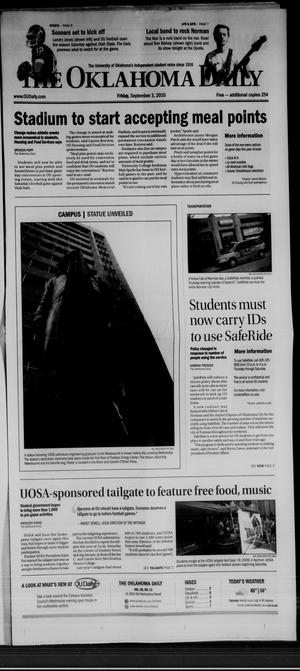 The Oklahoma Daily (Norman, Okla.), Vol. 96, No. 14, Ed. 1 Friday, September 3, 2010