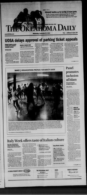 The Oklahoma Daily (Norman, Okla.), Vol. 96, No. 25, Ed. 1 Wednesday, September 22, 2010