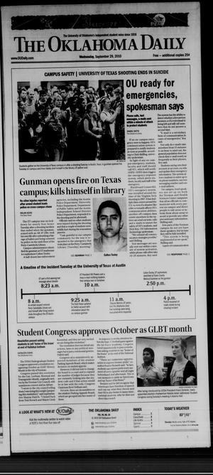 The Oklahoma Daily (Norman, Okla.), Vol. 96, No. 30, Ed. 1 Wednesday, September 29, 2010