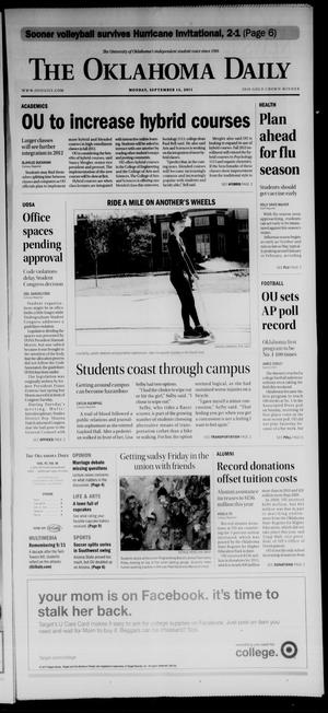 The Oklahoma Daily (Norman, Okla.), Vol. 97, No. 18, Ed. 1 Monday, September 12, 2011