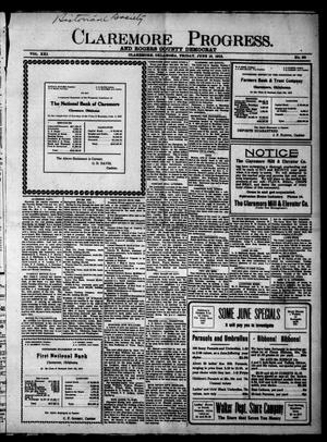 Claremore Progress. And Rogers County Democrat (Claremore, Okla.), Vol. 21, No. 20, Ed. 1 Friday, June 13, 1913