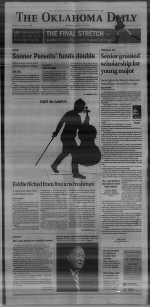 The Oklahoma Daily (Norman, Okla.), Vol. 98, No. 141, Ed. 1 Tuesday, April 30, 2013