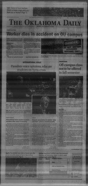The Oklahoma Daily (Norman, Okla.), Vol. 99, No. 19, Ed. 1 Friday, September 13, 2013