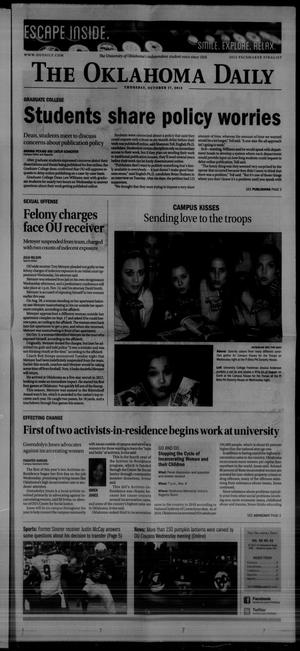 The Oklahoma Daily (Norman, Okla.), Vol. 99, No. 42, Ed. 1 Thursday, October 17, 2013